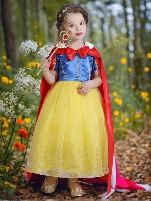 Girls Deluxe Snow White Inspired Costume Dress