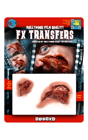 Gouged 3D FX Transfer Tattoo