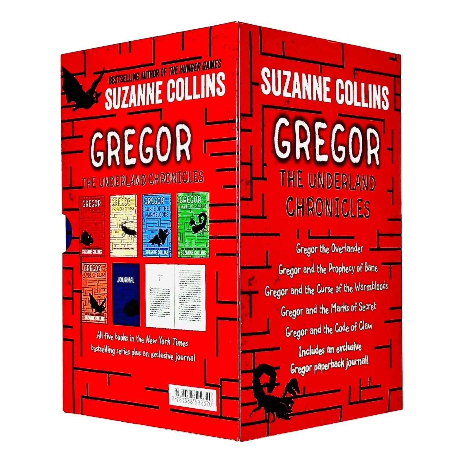 Gregor the Underground Chronicles 6 Books Boxed Gift Set By Suzanne Collins Books 1-5 Plus an Exclusive Journal