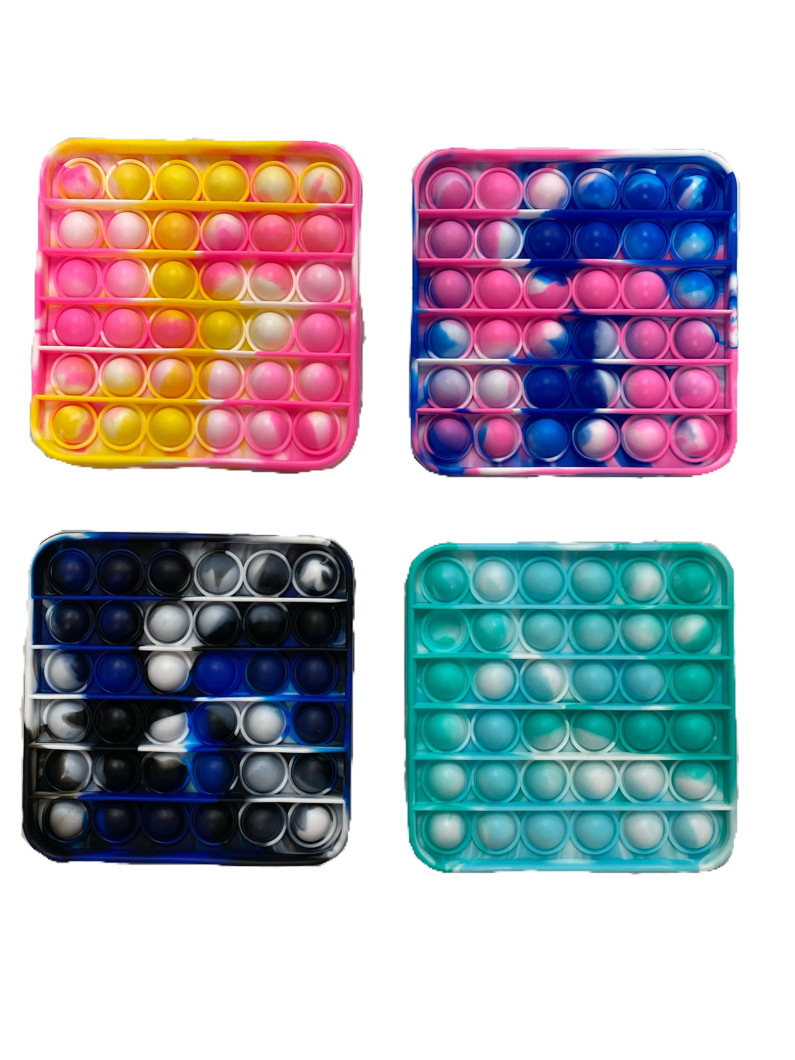 In N Out Pop It Fidget Toy - Marble Square (4 Colors)