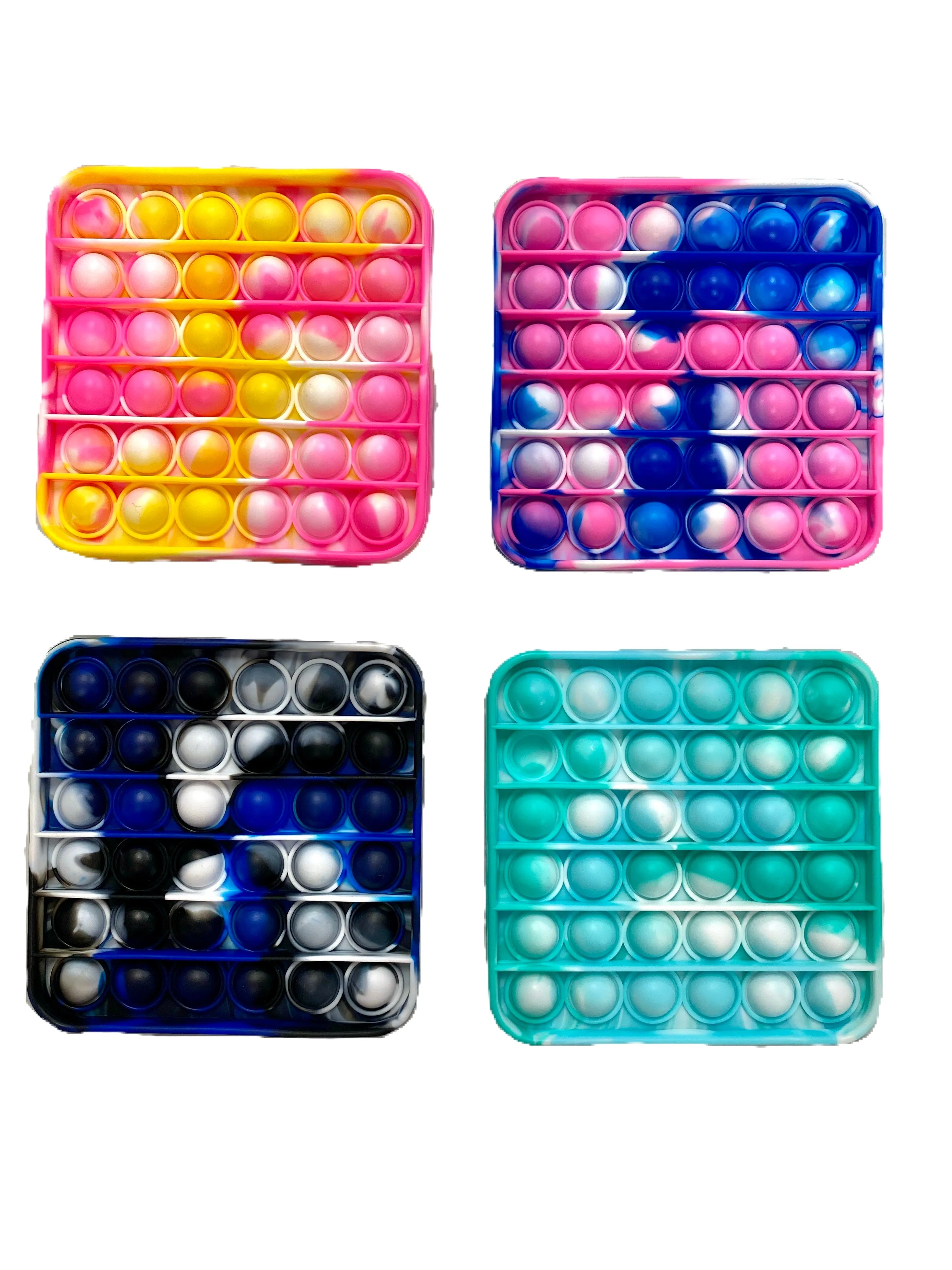 In N Out Pop It Fidget Toy - Marble Square (4 Colors)