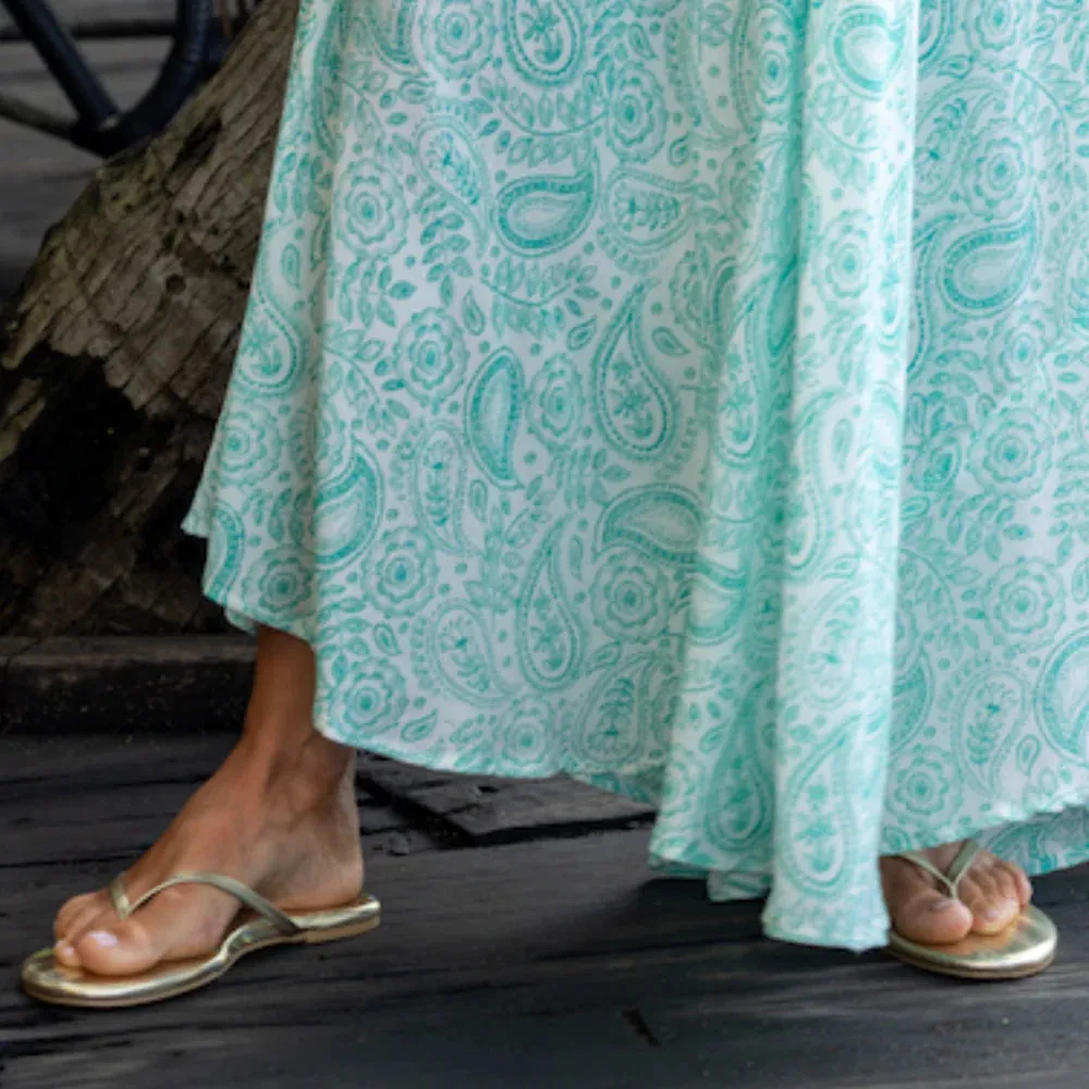 INDIE METALLIC GOLD SANDAL