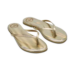 INDIE METALLIC GOLD SANDAL