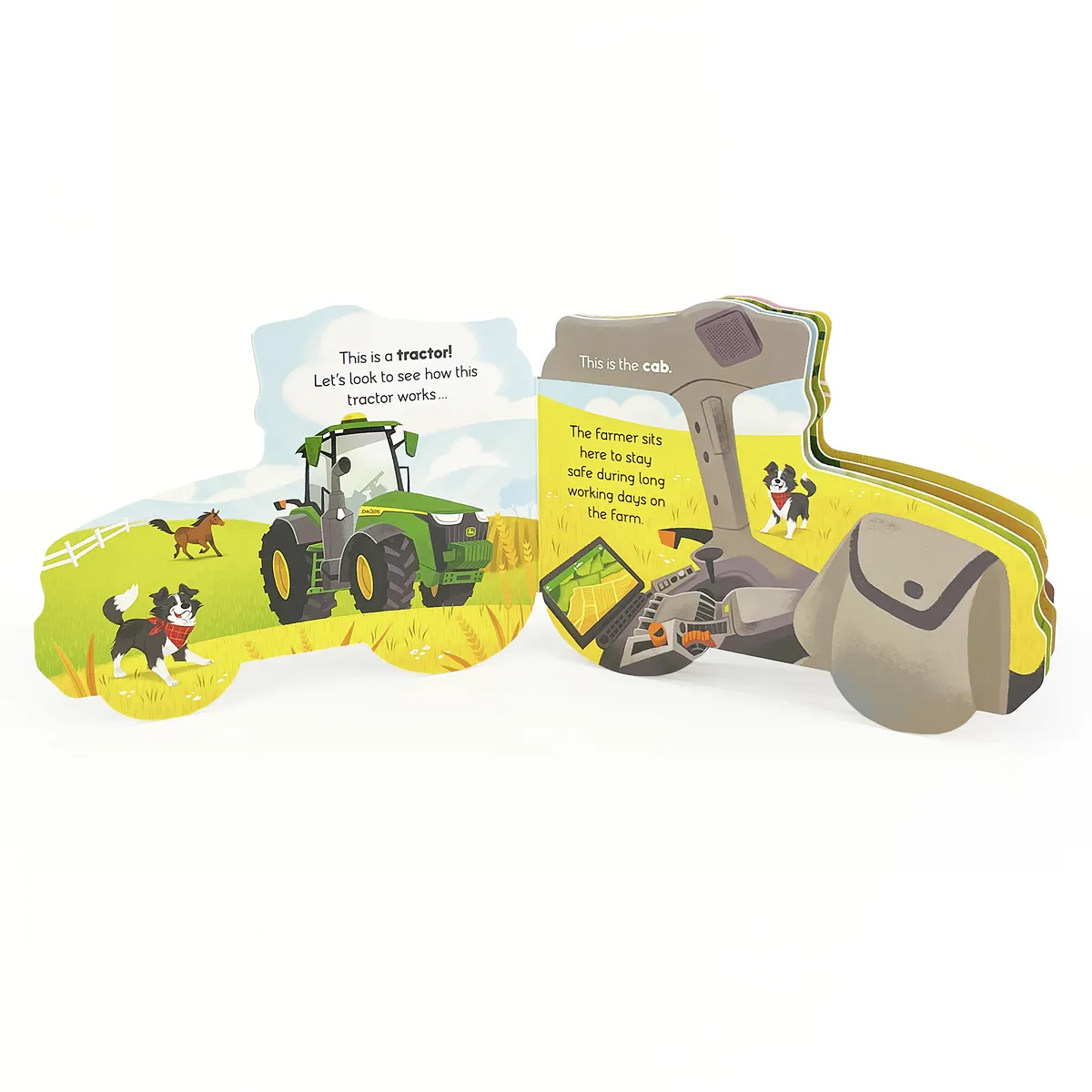 JOHN DEERE KIDS: HOW TRACTORS WORK SHAPED BOARD BOOK