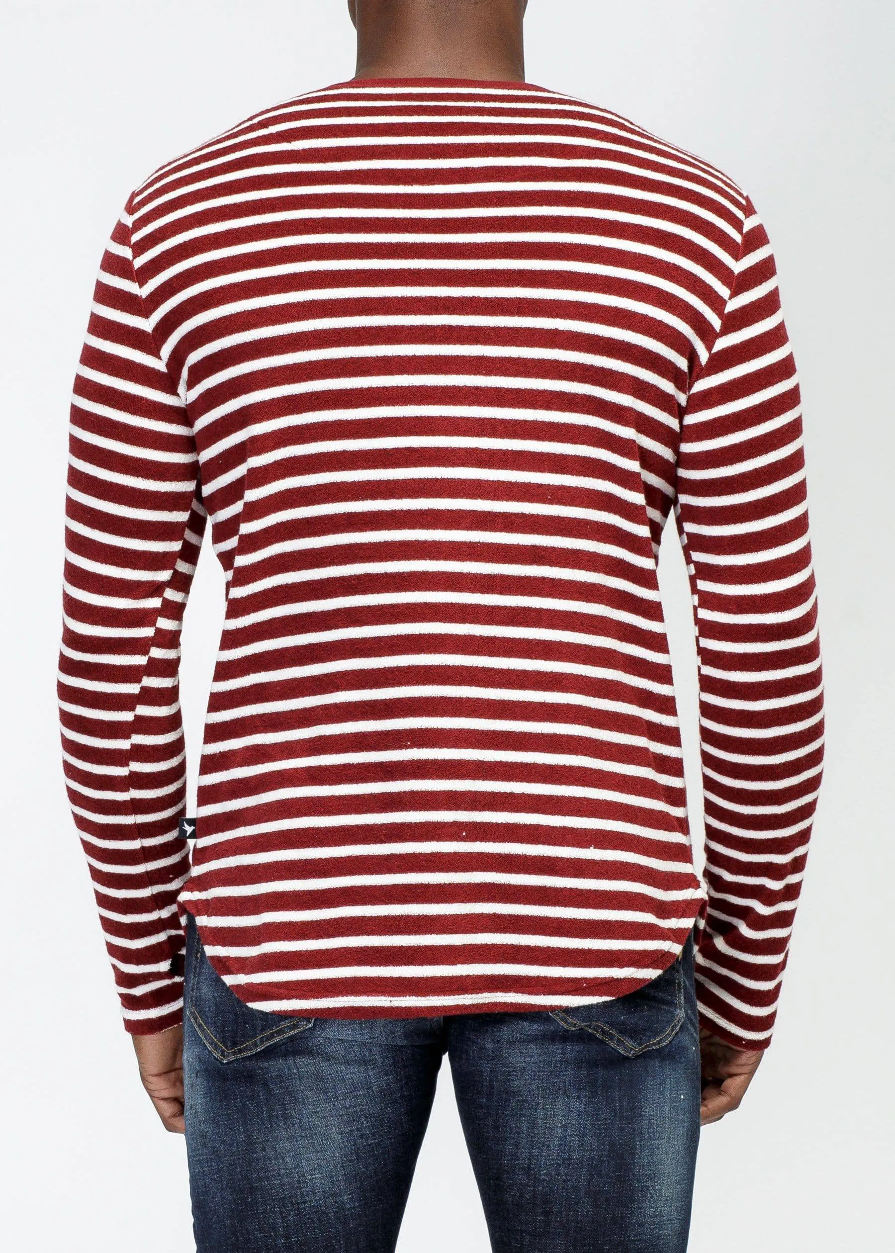 Konus Men's Scalloped Stripe Tee