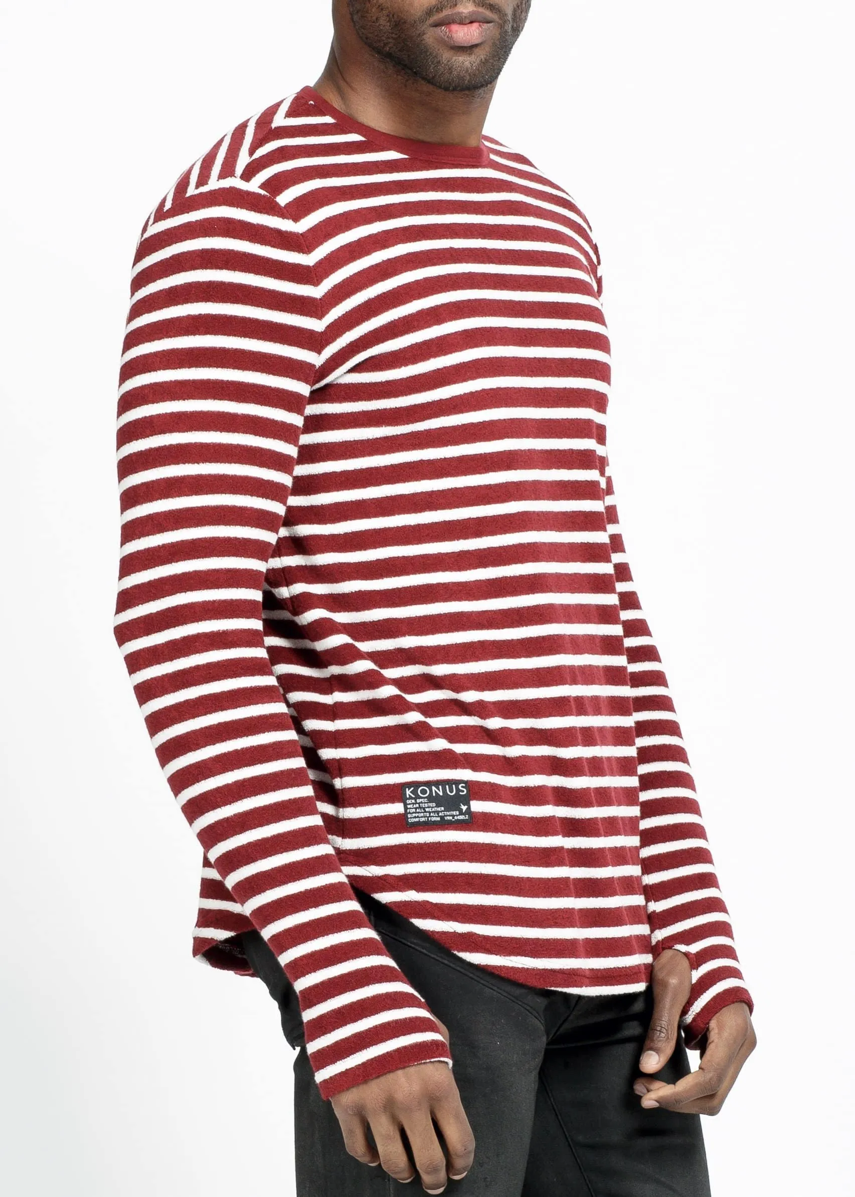 Konus Men's Scalloped Stripe Tee