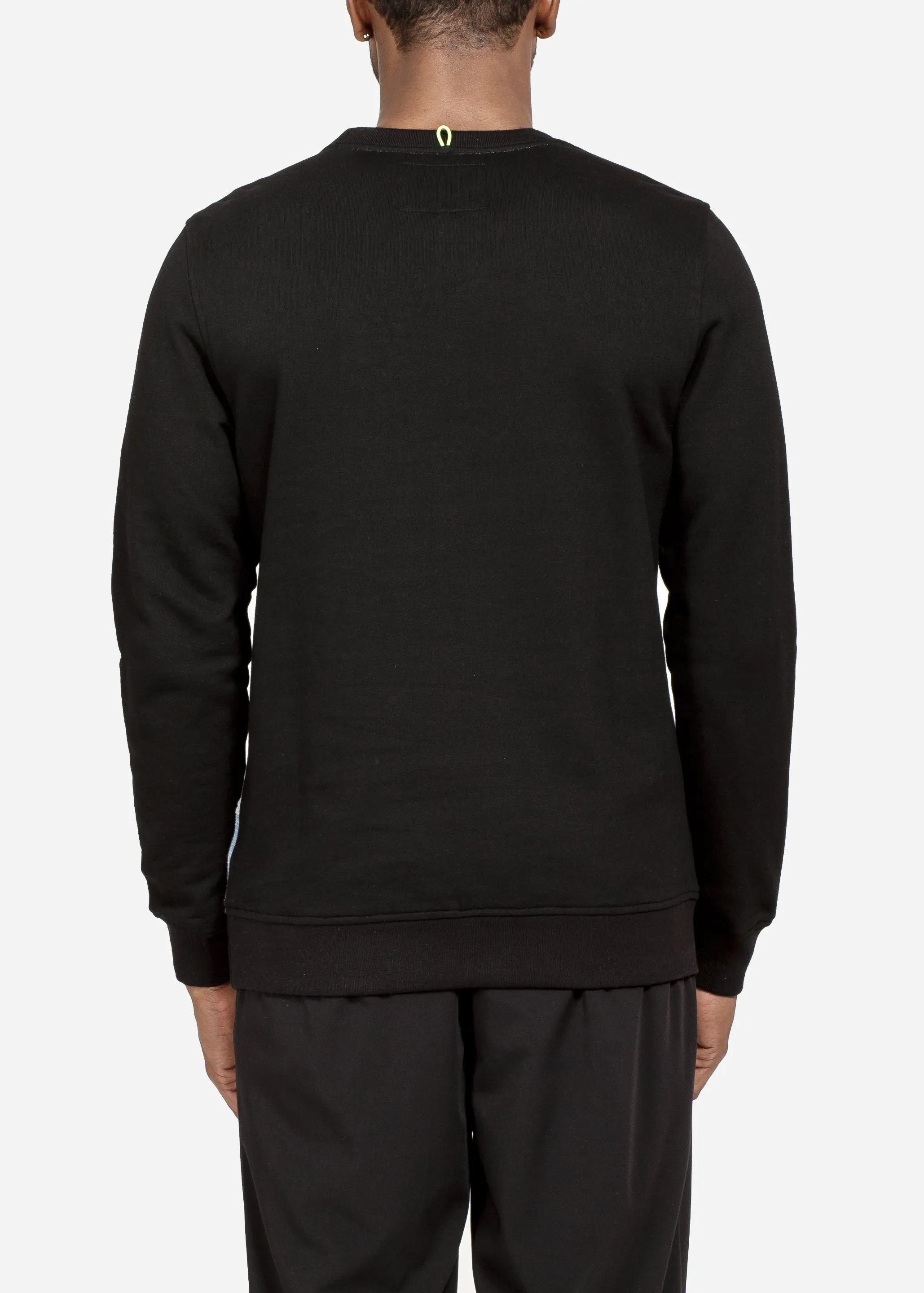 Konus Men's Sweatshirt w/ Panelling in Black