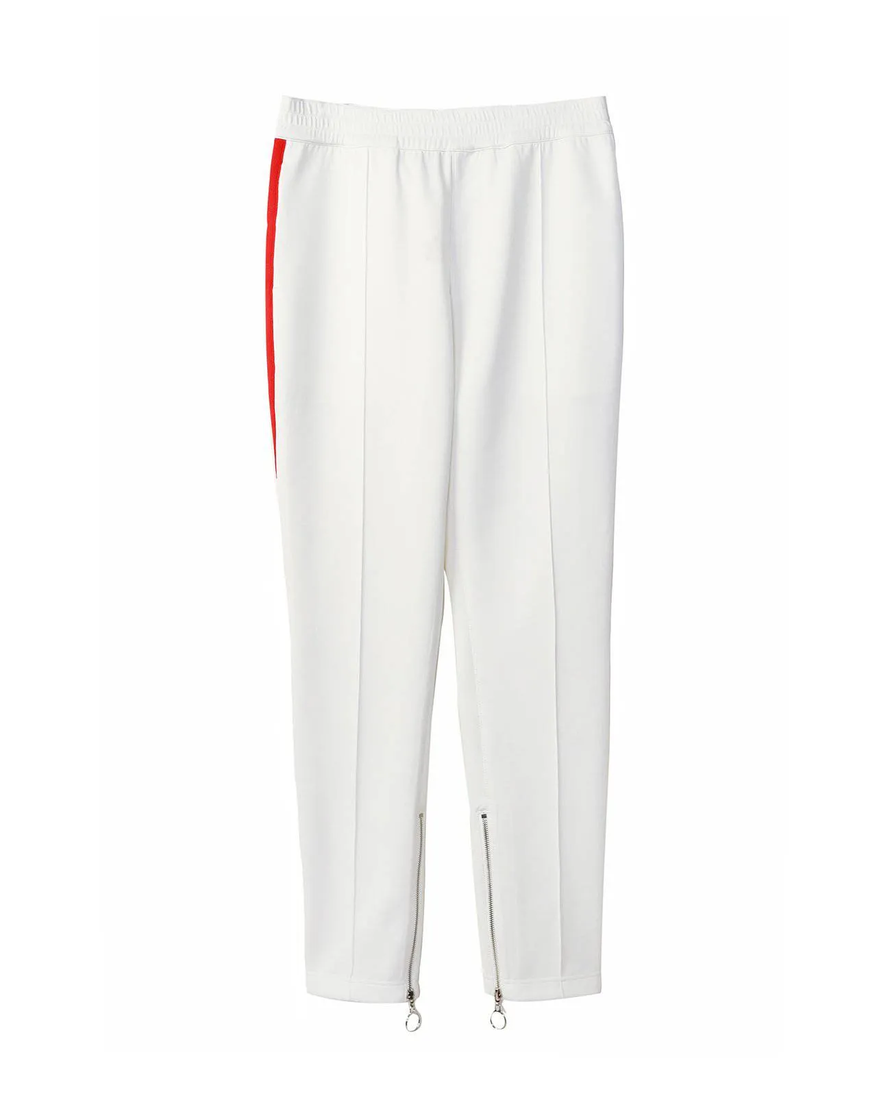 Konus Men's Track Pants With Knit Tape detail in White