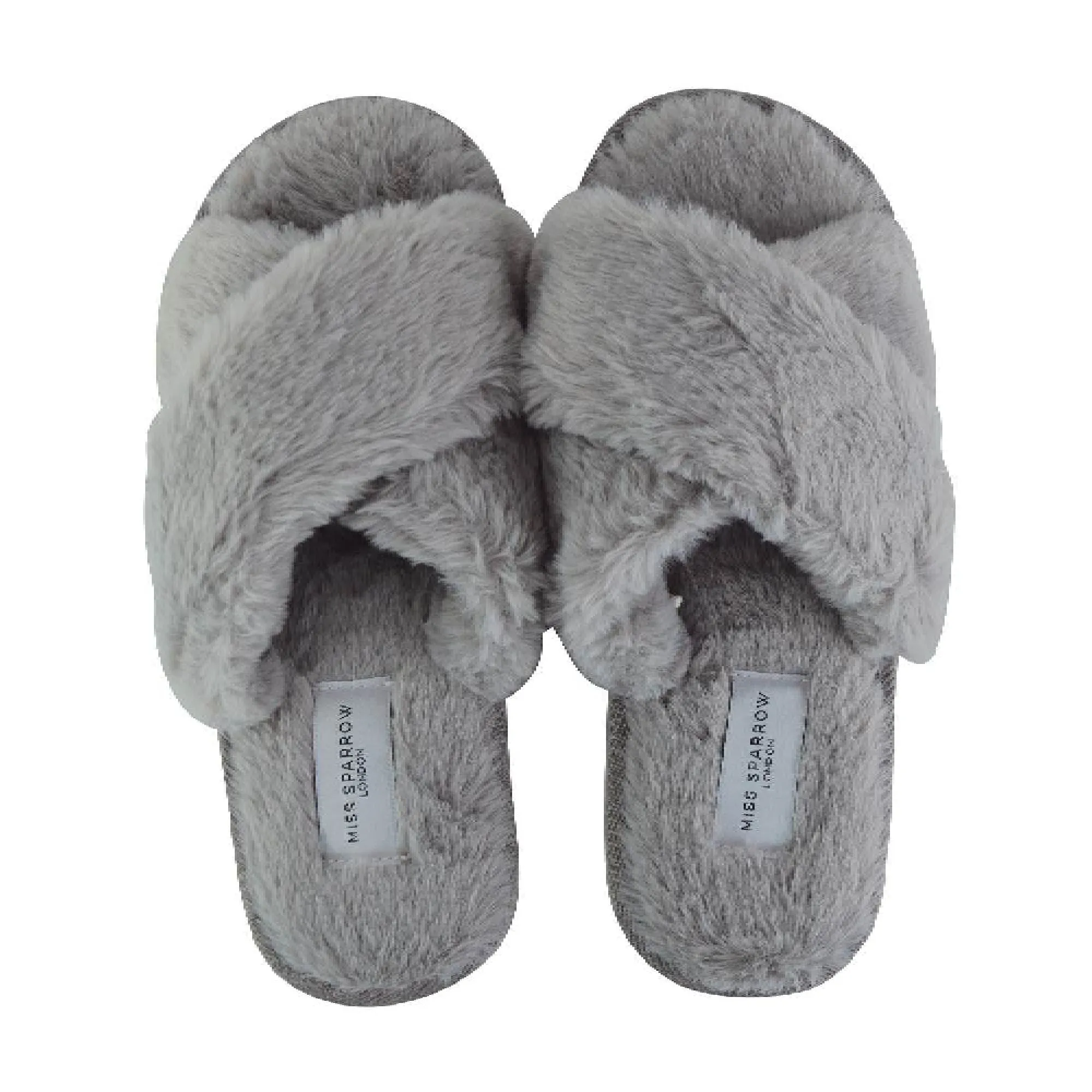 Ladies Novelty Bedroom House Open Toe Slippers with Back (3 Sizes)