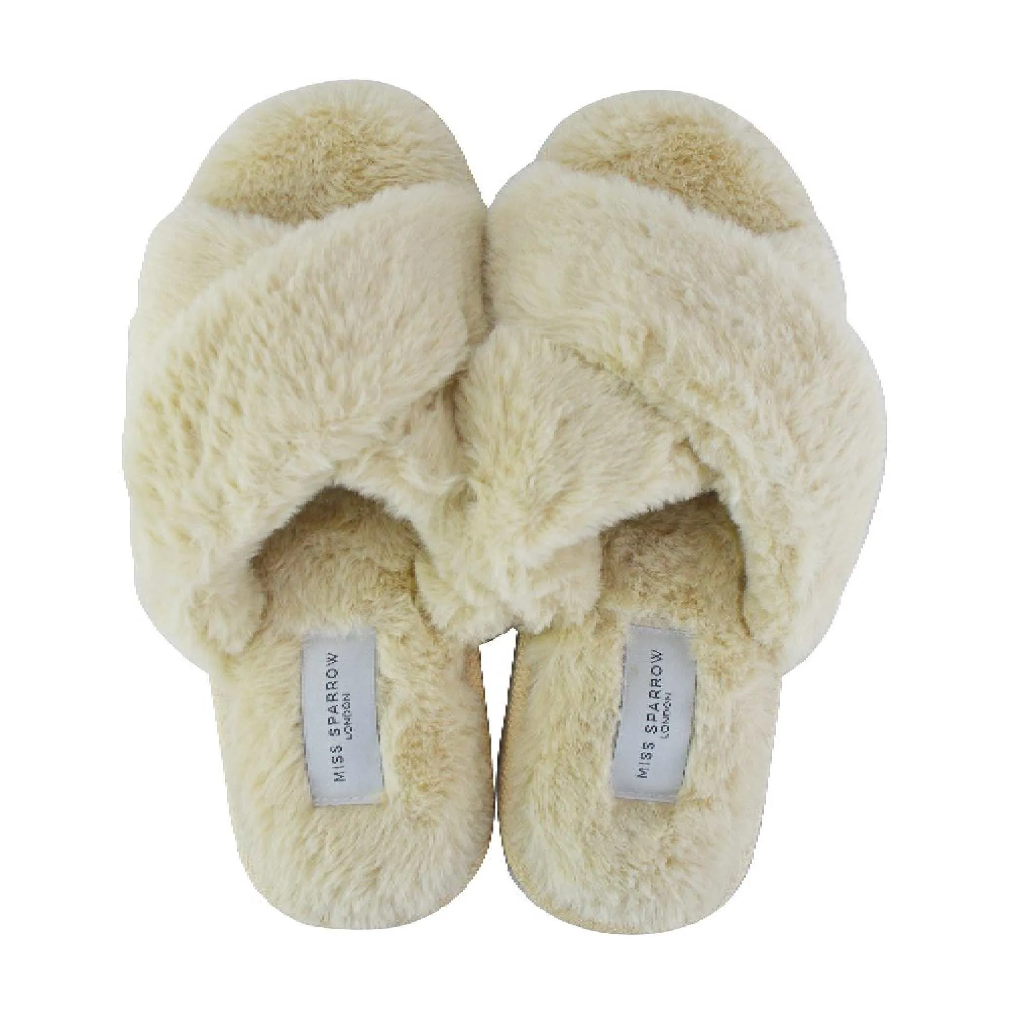 Ladies Novelty Bedroom House Open Toe Slippers with Back (3 Sizes)