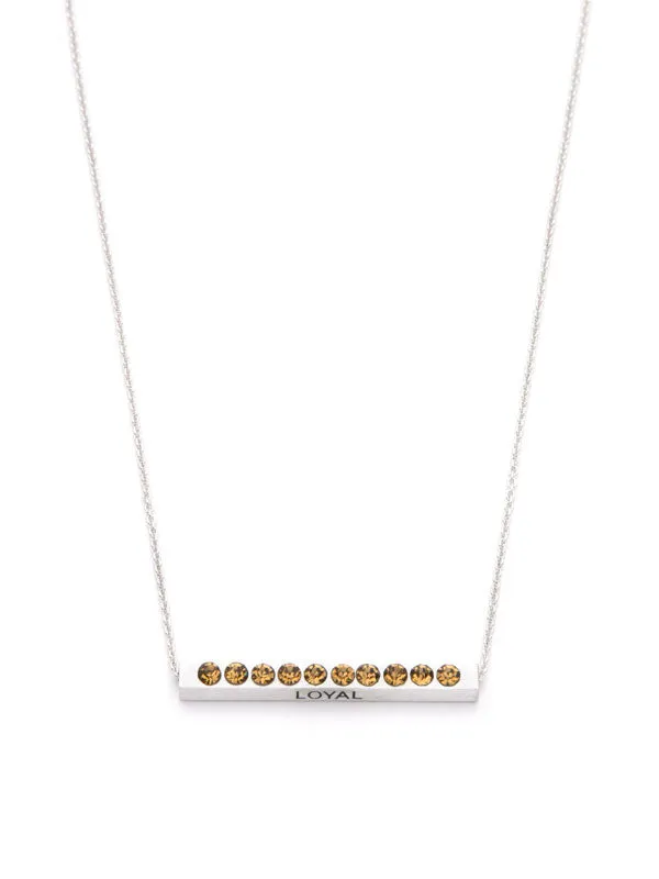 Laura Janelle by Cousin Birthstone Bar Necklace - Silver