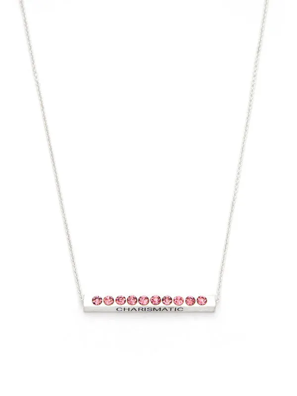 Laura Janelle by Cousin Birthstone Bar Necklace - Silver
