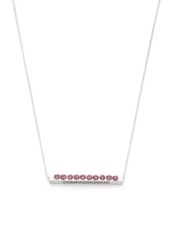 Laura Janelle by Cousin Birthstone Bar Necklace - Silver
