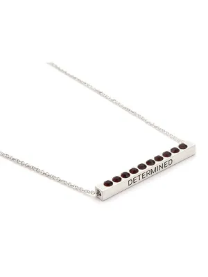 Laura Janelle by Cousin Birthstone Bar Necklace - Silver