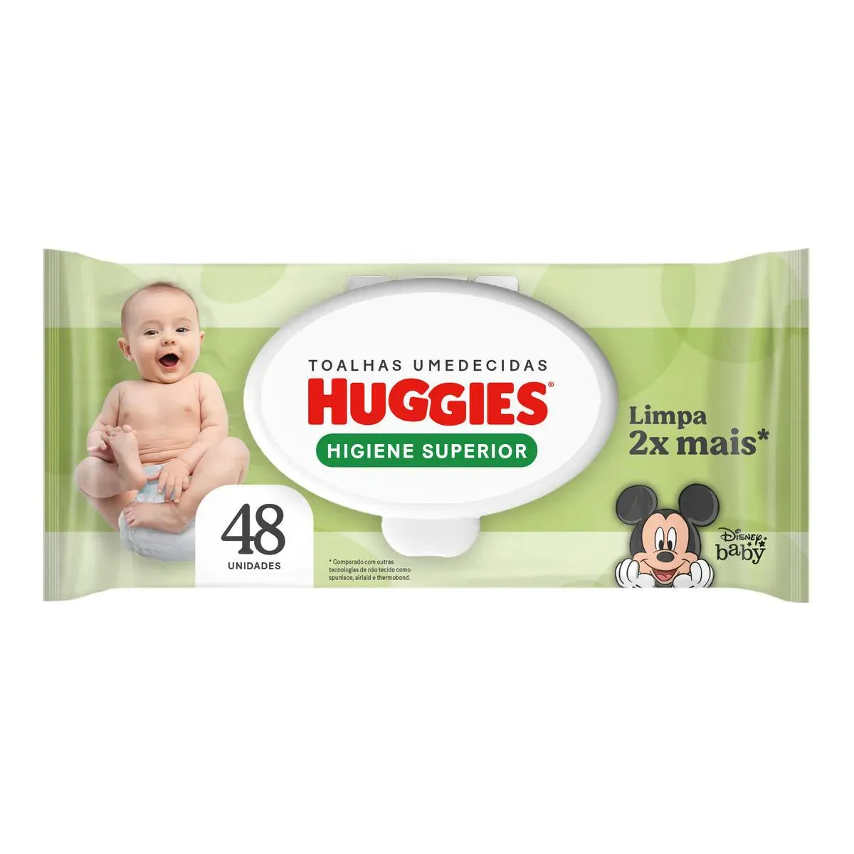 Lenço Umedecido Huggies  Clássico  48 Unidades