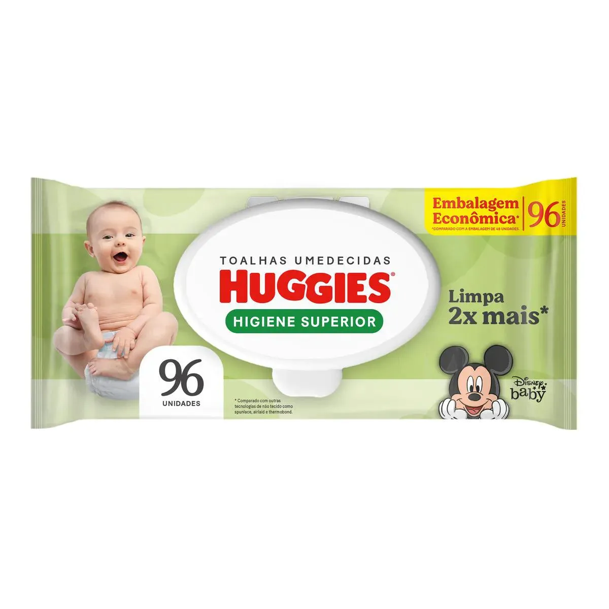Lenço Umedecido Huggies  Max Clean  96 Unidades
