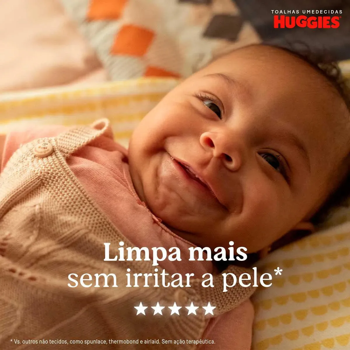 Lenço Umedecido Huggies  Puro e Natural  48 Unidades