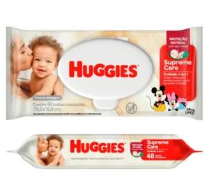 Lenço Umedecido Huggies  Supreme  48 Unidades