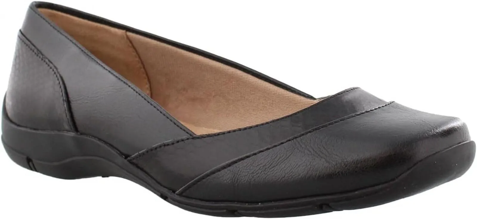 Lifestride Women's Deja Vu Flats Shoes F8065S1 Black 8M