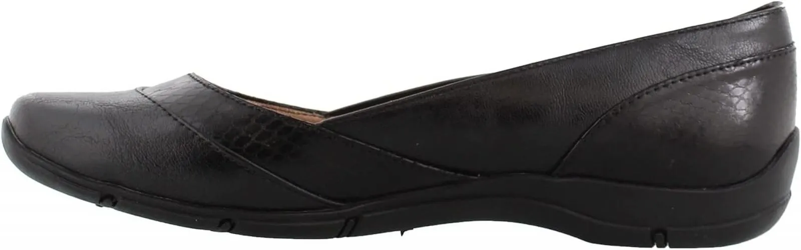 Lifestride Women's Deja Vu Flats Shoes F8065S1 Black 8M