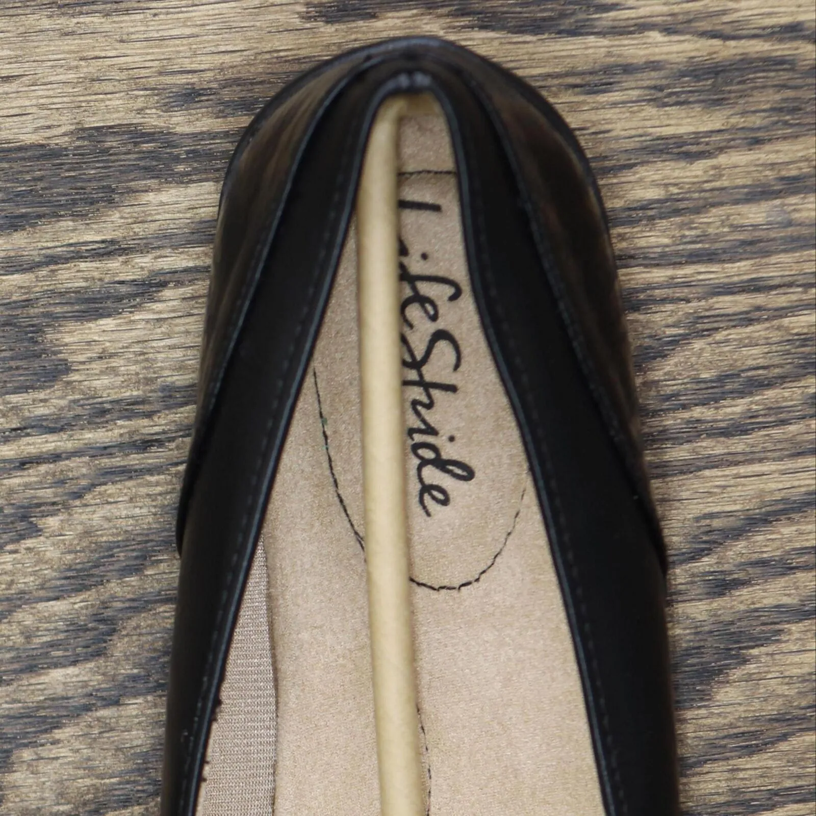 Lifestride Women's Deja Vu Flats Shoes F8065S1 Black 8M