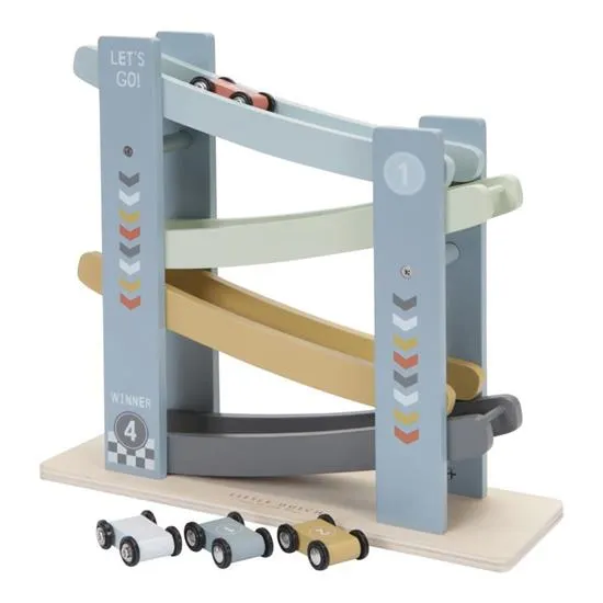 Little Dutch Wooden Toy Ramp Racer - Cars Blue