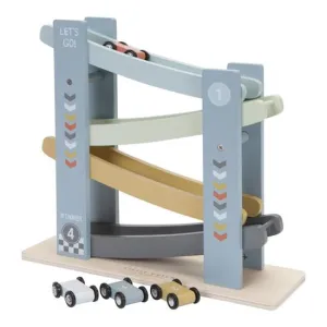 Little Dutch Wooden Toy Ramp Racer - Cars Blue