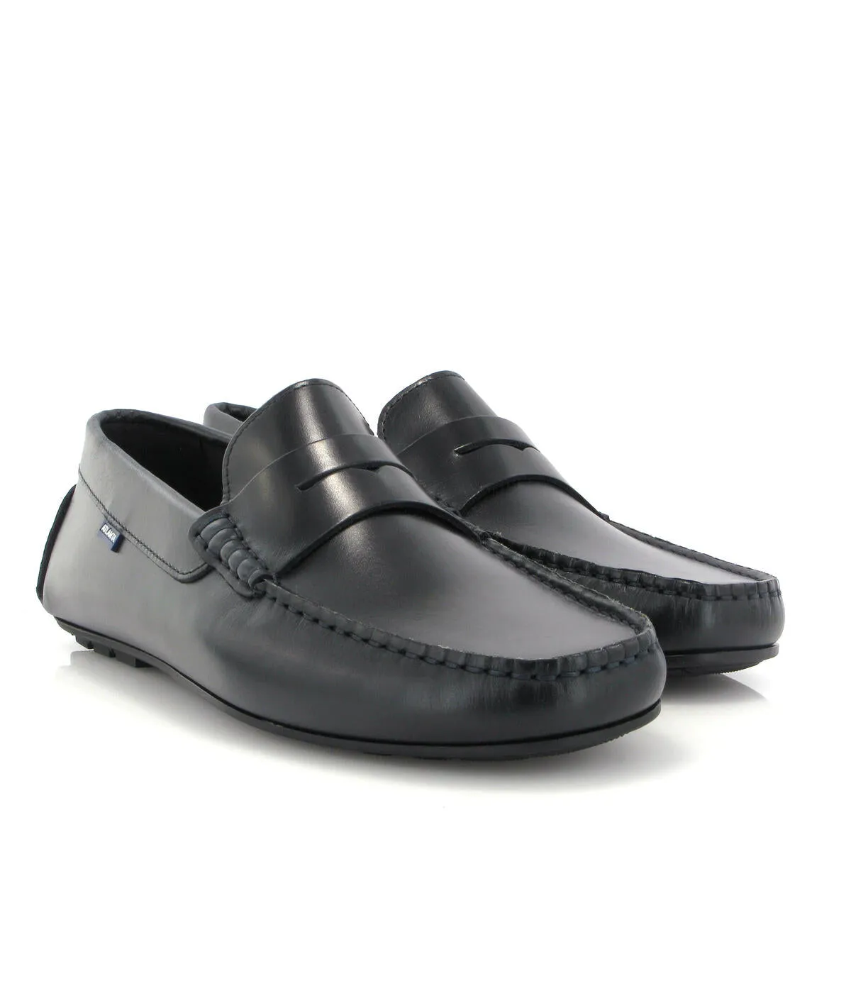 Loafers City - pull up azul marinho