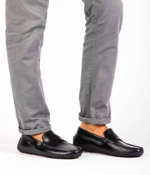 Loafers City - pull up azul marinho