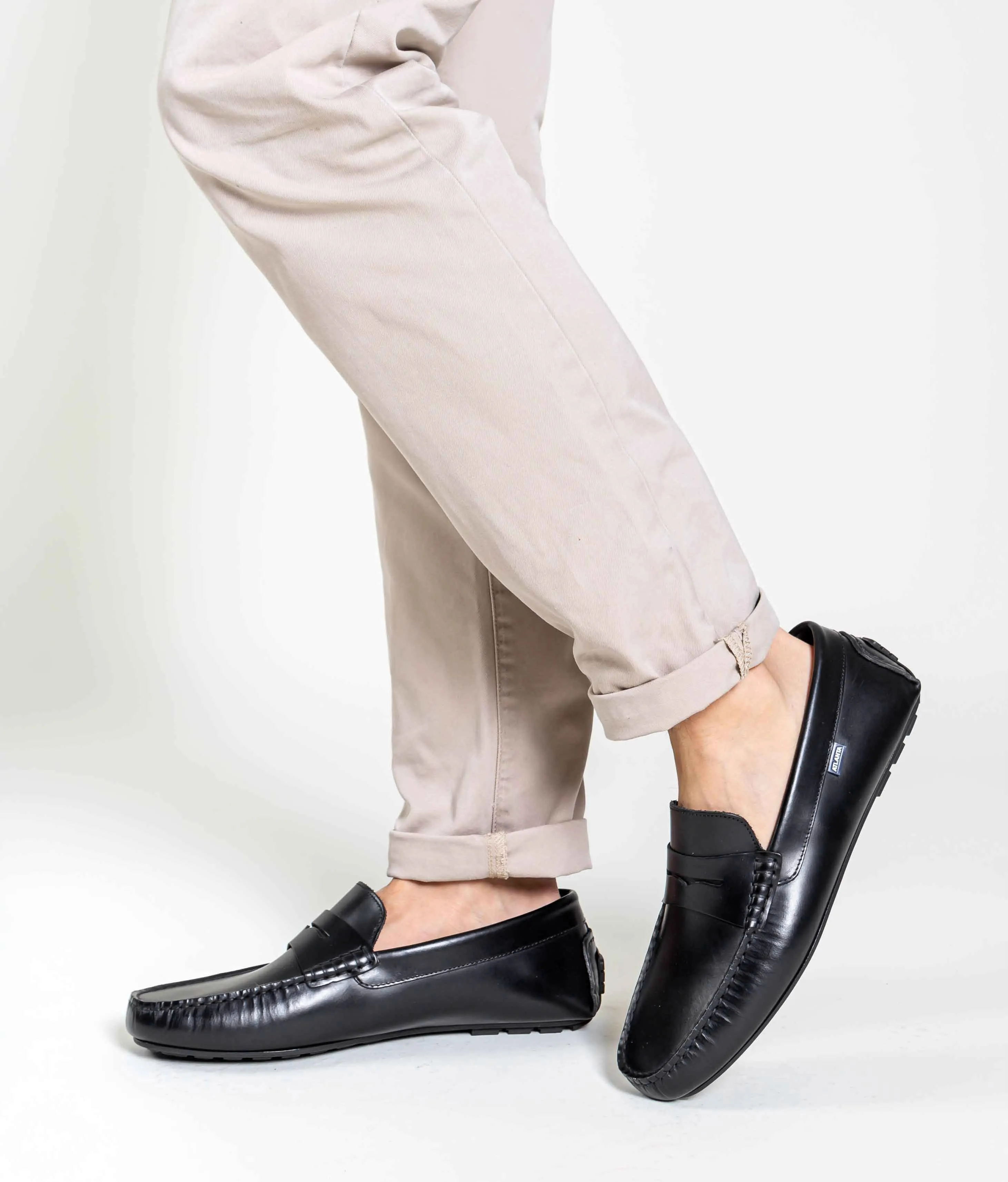 Loafers City - pull up preto