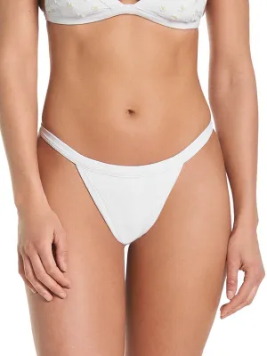 Lolita High Leg Bottom in White Windflower