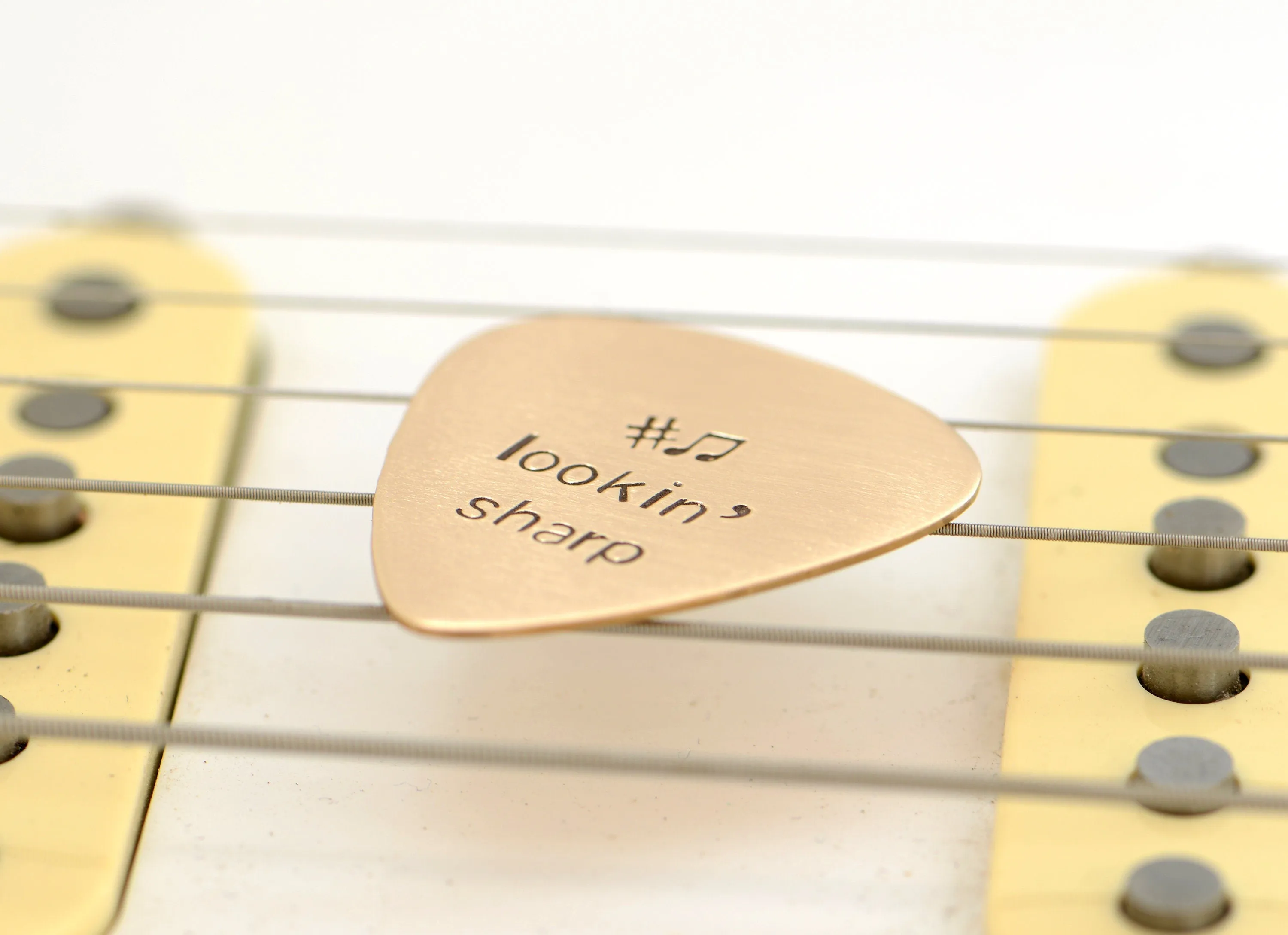 Lookin’ Sharp Guitar Pick in Bronze