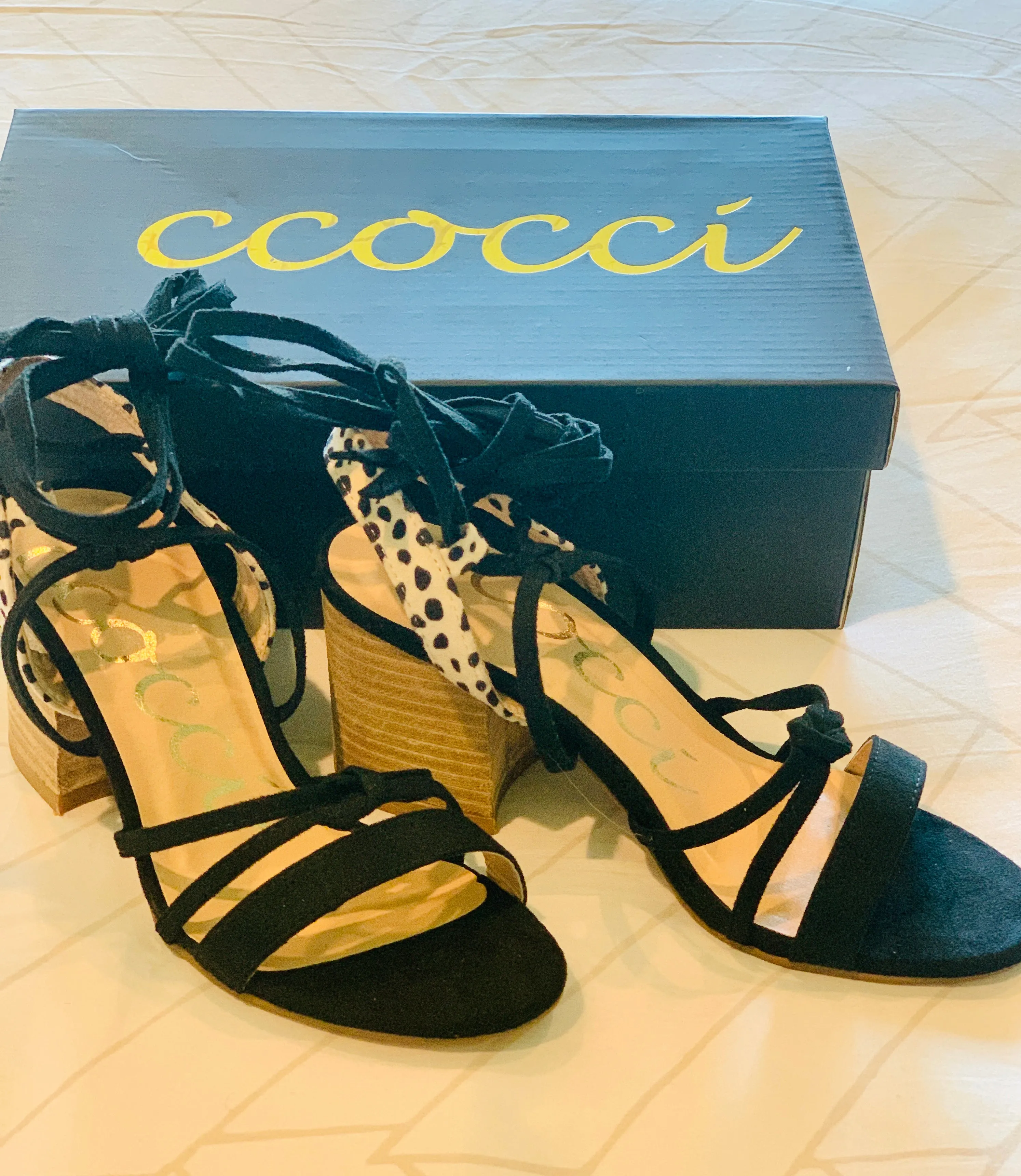 Lotus Heel - Black Cheetah
