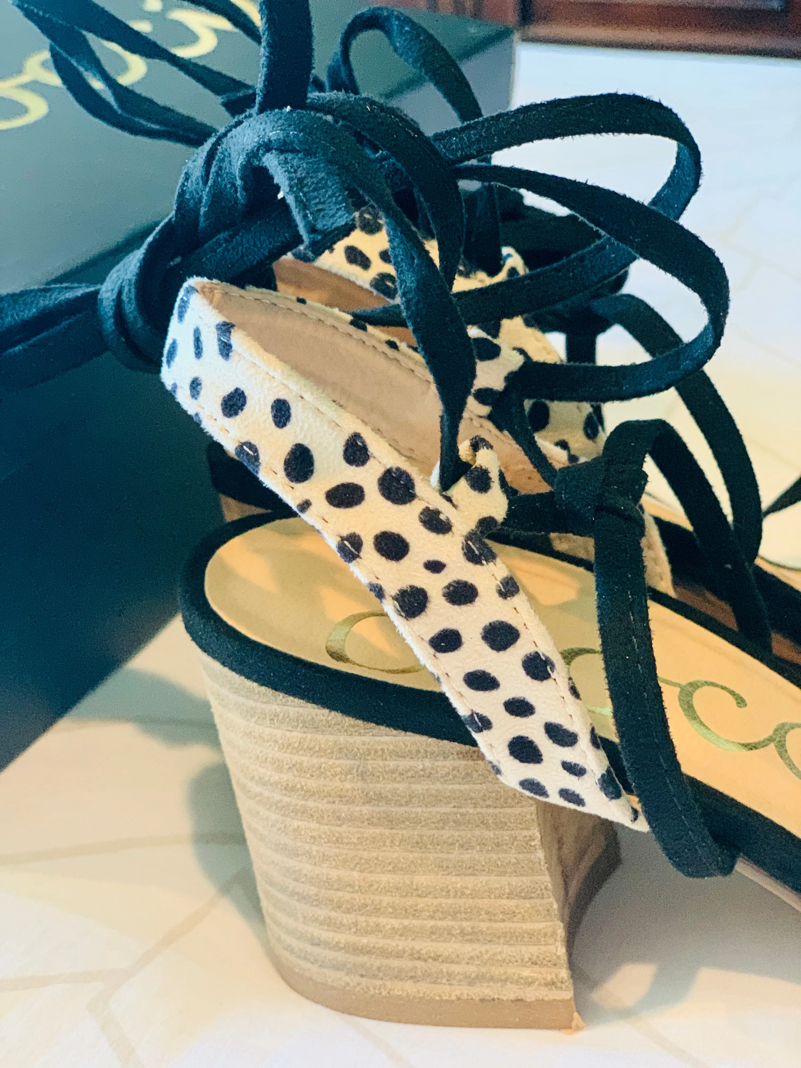 Lotus Heel - Black Cheetah