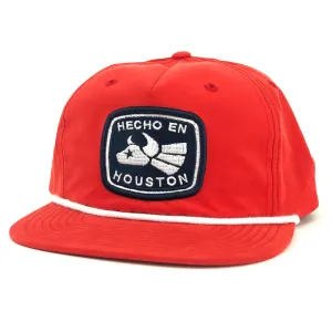 Made in Houston - 5-Panel Golf Hat | Red & White