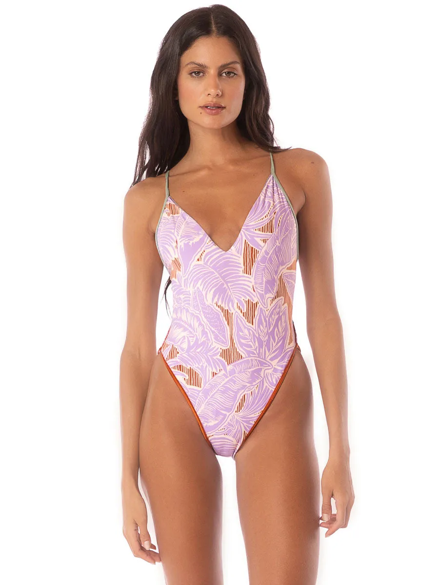 Mae One Piece Cheeky in Lavander Wisteria