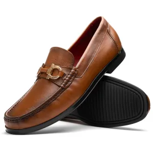 Marco Di Milano Atrani in Honey Calf Leather Loafers