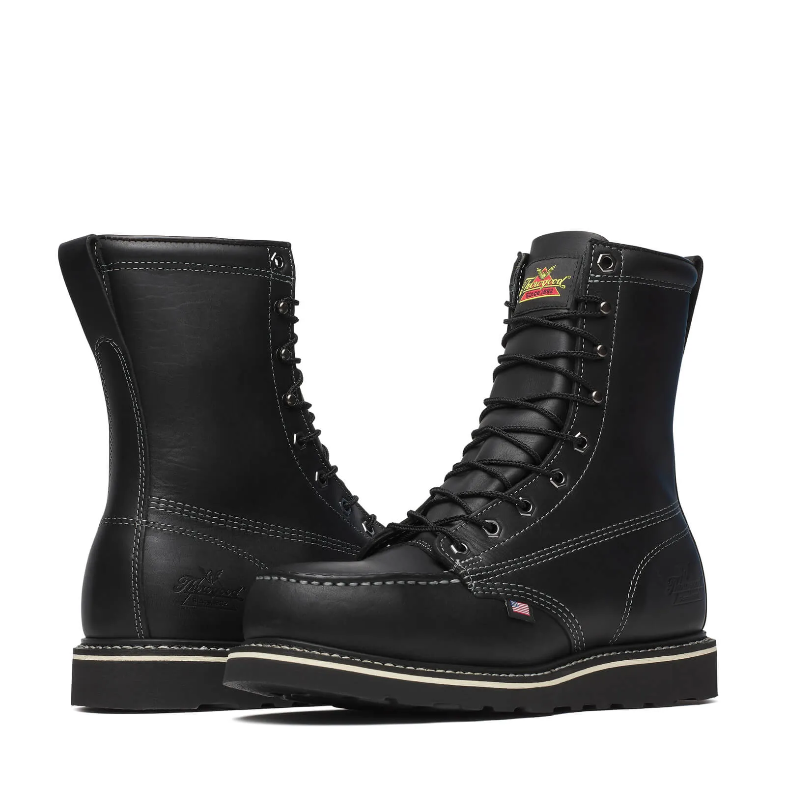 MIDNIGHT SERIES 8″ Black Moc Safety Toe - 804-6208