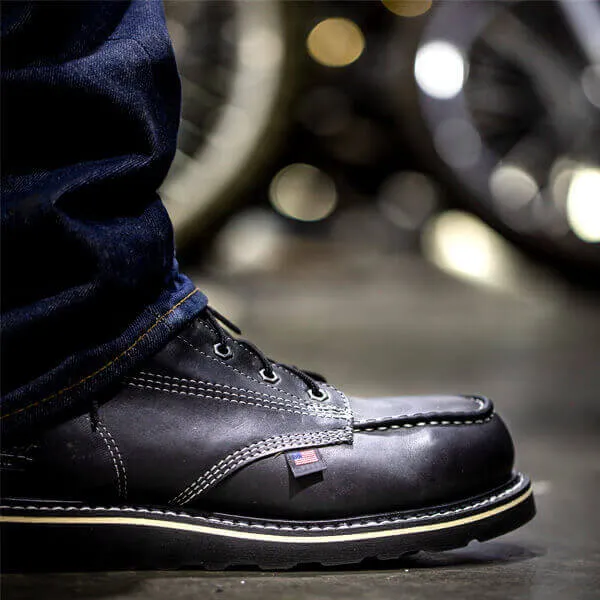 MIDNIGHT SERIES 8″ Black Moc Safety Toe - 804-6208