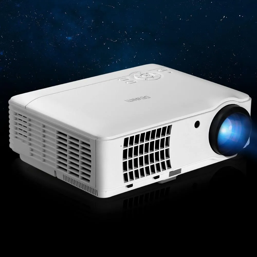 Mini Video Projector Portable HD 1080P 2500 Lumens Home Theater USB VGA