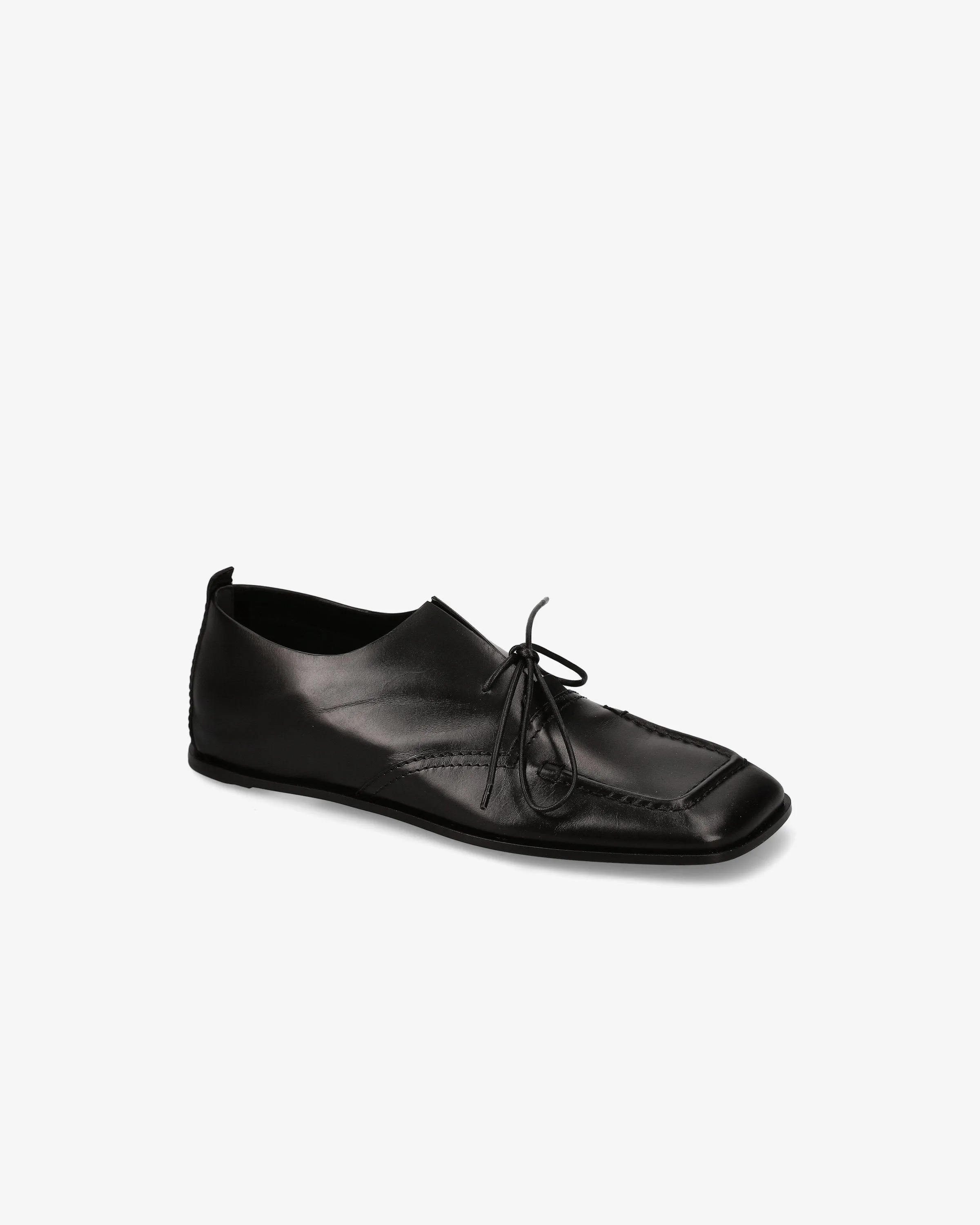 Minimalist Leather Loafer with Adjustable Heel