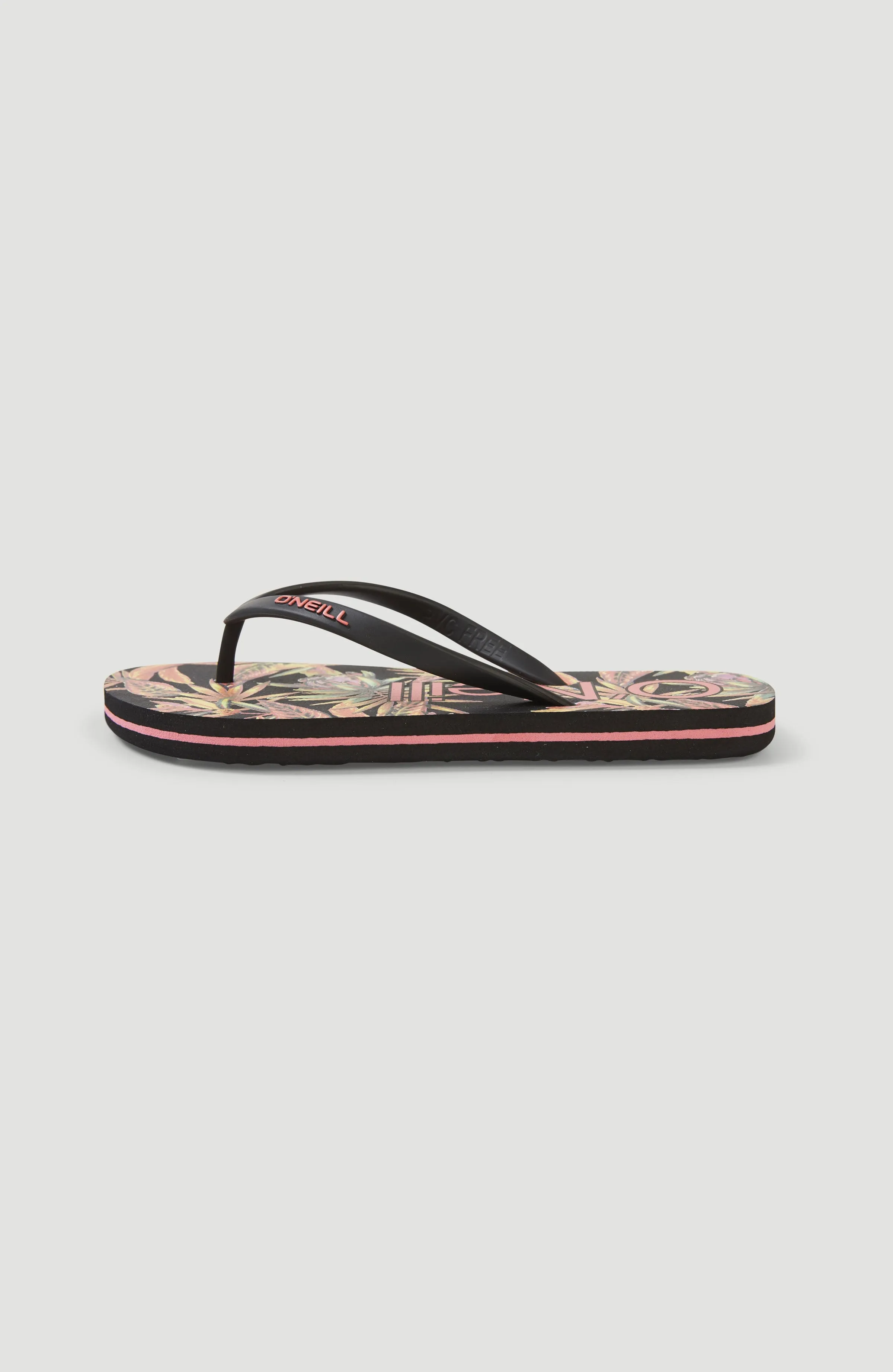 Moya Sandalen | Black Tropical Flower