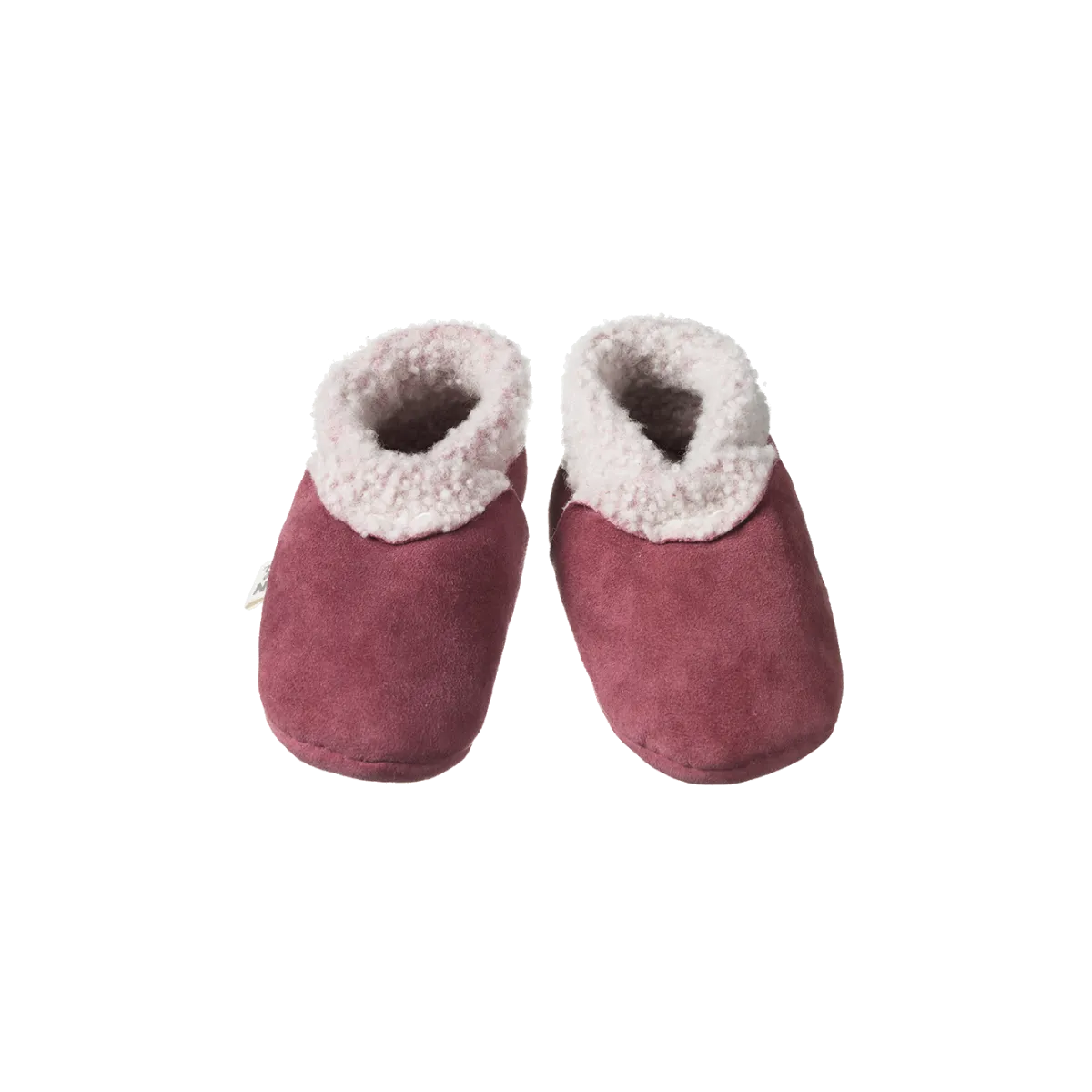 NATURE BABY LAMBSKIN BOOTIES RHUBARB