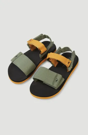 Neo Strap Sandalen | Deep Lichen Green Colour Block