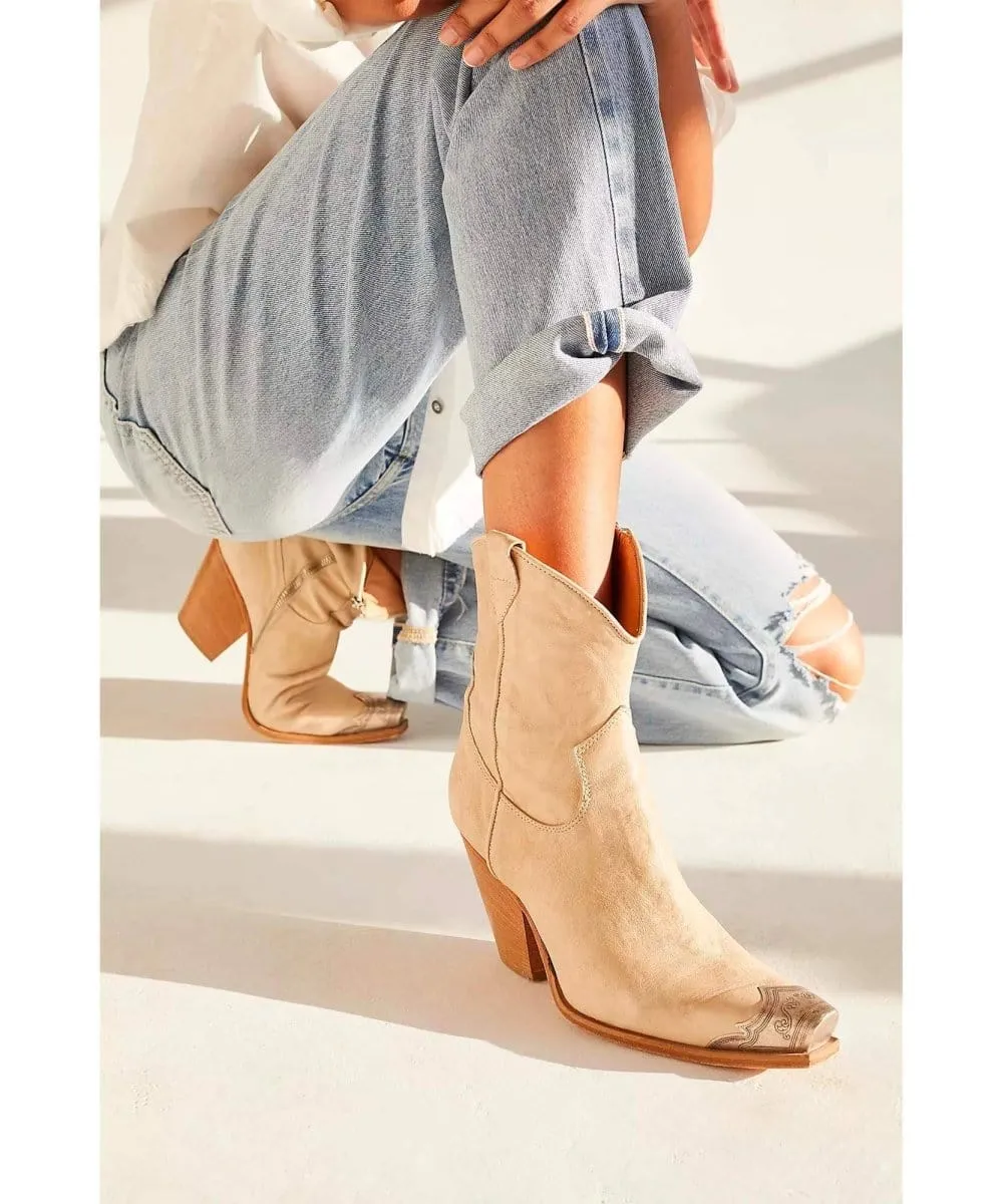 New Brayden Western Boot Bone