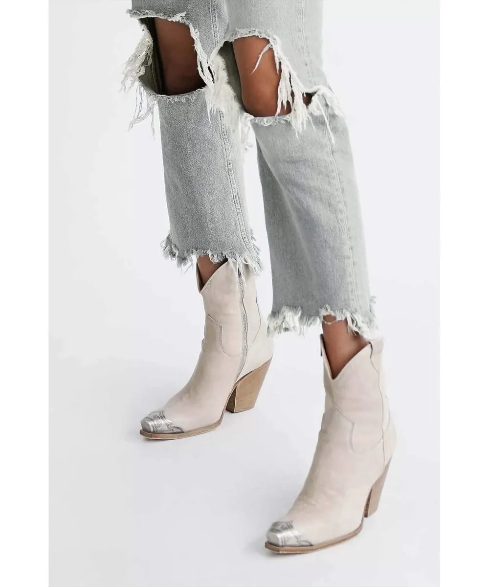 New Brayden Western Boot Bone