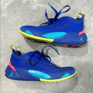 Nike Boys Air Jordan Luka 1 DQ6513-436 Blue Basketball Shoes Sneakers Size 6Y