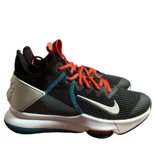 Nike Lebron Witness IV 4 Mens 7.5 Black‎ Red Teal Basketball Shoes BV7427-005