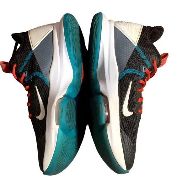 Nike Lebron Witness IV 4 Mens 7.5 Black‎ Red Teal Basketball Shoes BV7427-005