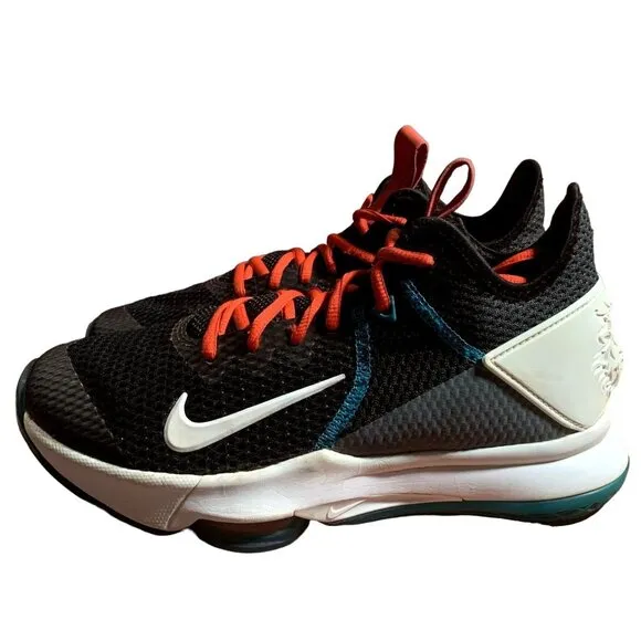 Nike Lebron Witness IV 4 Mens 7.5 Black‎ Red Teal Basketball Shoes BV7427-005